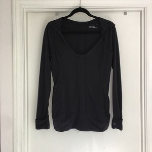 ZELLA, Black Pullover with Hood Size M